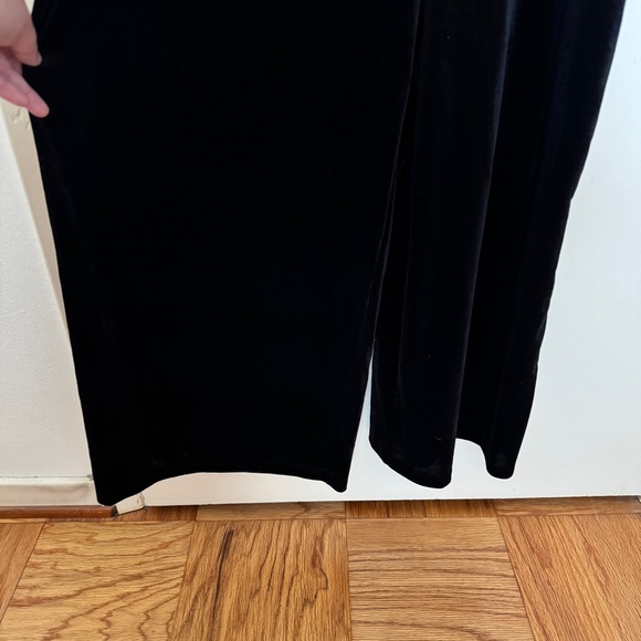 A New Day Elegant Velvet High Neck Black Jumpsuit with pockets size L - Picture 7 of 9